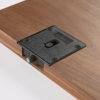 Credenza Carolin 2 ante e 1 cassetto impiallacciato noce 180 x 83,8 cm