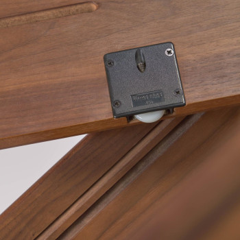 Credenza Carolin 2 ante e 1 cassetto impiallacciato noce 180 x 83,8 cm