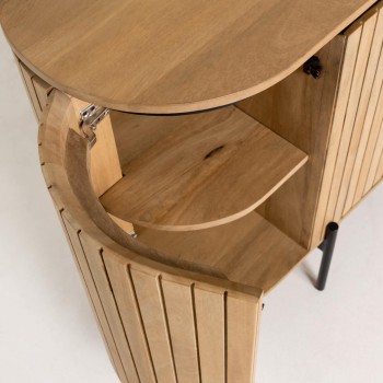 Credenza Licia 4 ante in legno massello di mango 