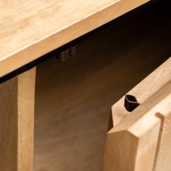 Credenza Licia 4 ante in legno massello di mango 