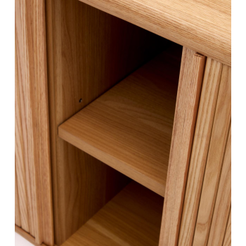 Credenza Mailen 2 porte in impiallacciatura di frassino con finitura