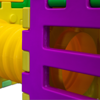 Cubic toy modello g2000 – gioco modulare componibile con 2 scivoli grandi