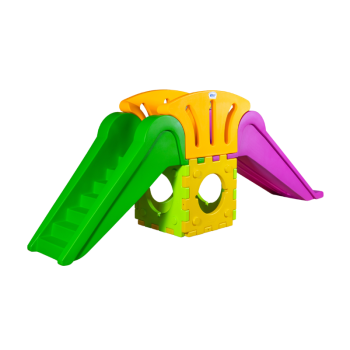 Cubic toy modello o2000 – gioco modulare componibile con 1 scivolo grande e 1 scala.