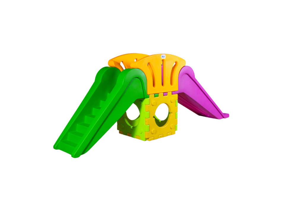 Cubic toy modello o2000 – gioco modulare componibile con 1 scivolo grande e 1 scala.