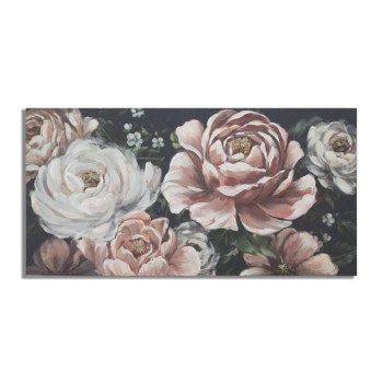 DIPINTO SU TELA RED FLOWY -B-