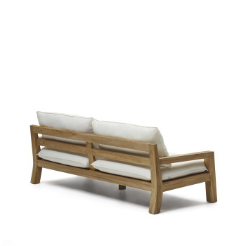 Divano Forcanera a 3 posti in legno massiccio di teak 211 cm