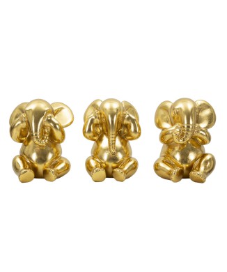 ELEFANTE NON VEDO/NON SENTO/ NON PARLO SET 3 PZ