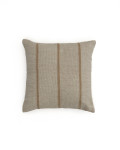 Fodera cuscino Disis in lino e cotone a righe intessute beige 45 x 45 cm