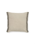 Fodera cuscino Niven 100% lino melange e righe laterali
