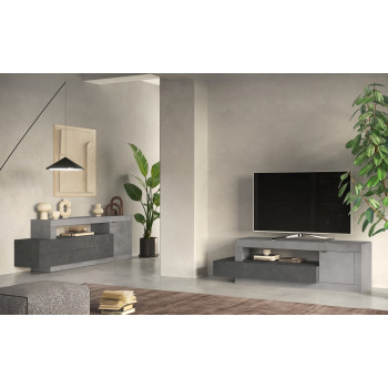 FREEDOM-madia bassa 1 anta + 2 cassetti