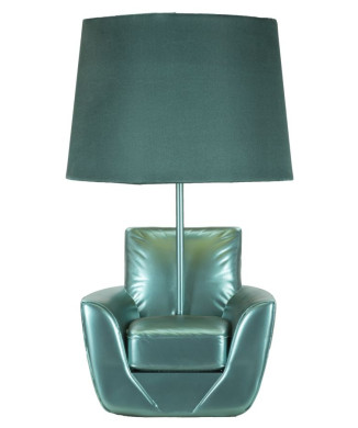 LAMPADA DA COMODINO MIDCENTURY TURCHESE