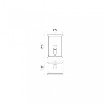 Lampada da parete grande QUADRO 262.02.OT IL FANALE