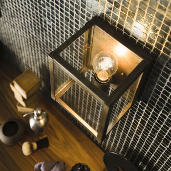 Lampada da parete industriale QUADRO 262.01.OT IL FANALE