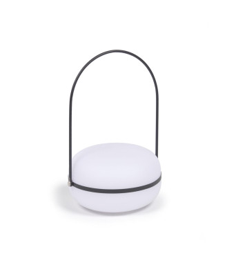 Lampada da tavolo Tea in polietilene e metallo con finitura