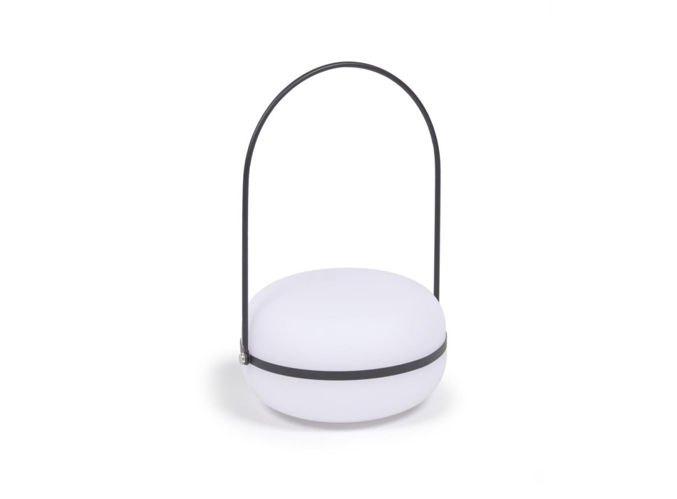 Lampada da tavolo Tea in polietilene e metallo con finitura