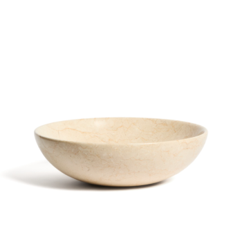 Lavabo da appoggio Darnen in marmo beige Ø 40 cm