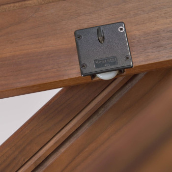 Libreria Carolin in legno di noce impiallacciato 130 x 169 cm