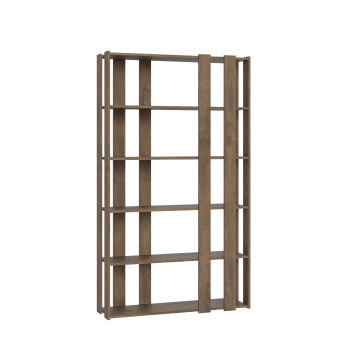 Libreria Kato Small - Composizione Small E Kato 6R 8 fasce lunghe Bianco Frassino