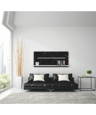 Libreria MARMO NERO P4728 PINTDECOR