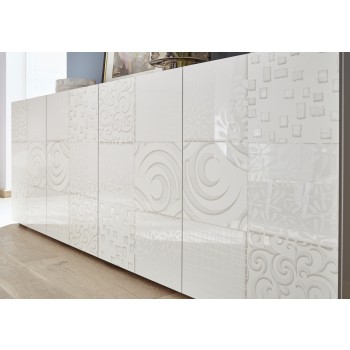Madia 4 ante MIRO 241x84x43 cm colore bianco