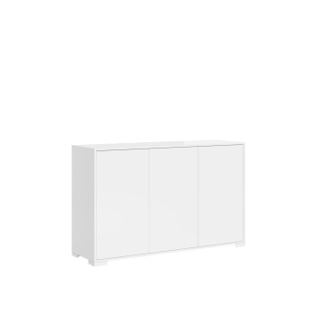Madia/ Porta TV / Credenza alta Lumina Bianco Lucido - Madia 3 ante 130x40x83 cm Lumina bianco lucido
