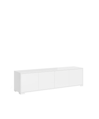 Madia/ Porta TV / Credenza alta Lumina Bianco Lucido - Porta TV 4 ante 172x40x48 cm Lumina bianco lucido
