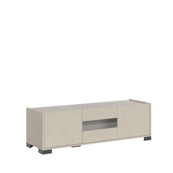 Madia/ Porta TV / Credenza alta Riflesso Bianco Lucido - Porta TV 3 ante 130x40x40 cm Riflesso bianco lucido
