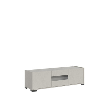 Madia/ Porta TV / Credenza alta Riflesso Bianco Lucido - Porta TV 3 ante 130x40x40 cm Riflesso bianco lucido
