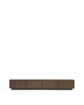 Mobile TV Helvine 4 cassetti in impiallacciato di frassino con finitura noce 200 x 30 cm FSC 100%