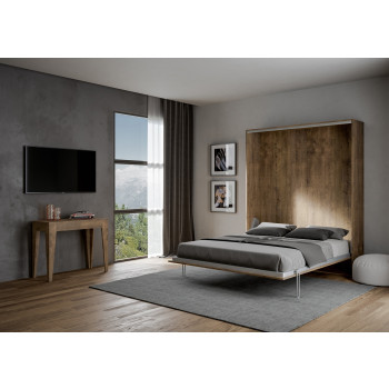 Mod.Kentaro Francese 140 - Letto matrimoniale francese a scomparsa 140 Kentaro cashmere