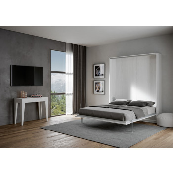 Mod.Kentaro Francese 140 - Letto matrimoniale francese a scomparsa 140 Kentaro cashmere