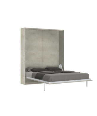 Mod.Kentaro Francese 140 - Letto matrimoniale francese a scomparsa 140 Kentaro cashmere