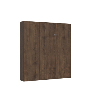 Mod.Kentaro Francese 140 - Letto matrimoniale francese a scomparsa 140 Kentaro con colonna bianco frassino