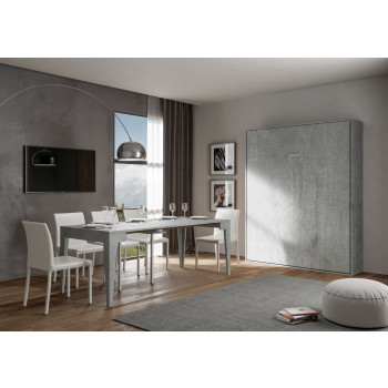 Mod.Kentaro Matrimoniale 160 - Letto matrimoniale a scomparsa 160 Kentaro cashmere