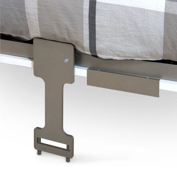 Mod. Versia francese 140 con armadio 1 anta sx-dx - Letto matrimoniale francese a scomparsa 140 Versia con armadio 1 anta dx argilla