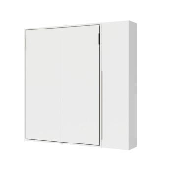 Mod. Versia francese 140 con armadio 1 anta sx-dx - Letto matrimoniale francese a scomparsa 140 Versia con armadio 1 anta dx argilla