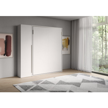 Mod. Versia francese 140 con armadio 1 anta sx-dx - Letto matrimoniale francese a scomparsa 140 Versia con armadio 1 anta sx argilla