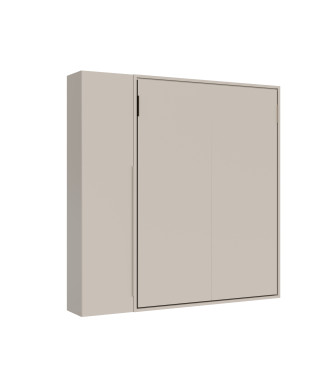 Mod. Versia francese 140 con armadio 1 anta sx-dx - Letto matrimoniale francese a scomparsa 140 Versia con armadio 1 anta sx argilla