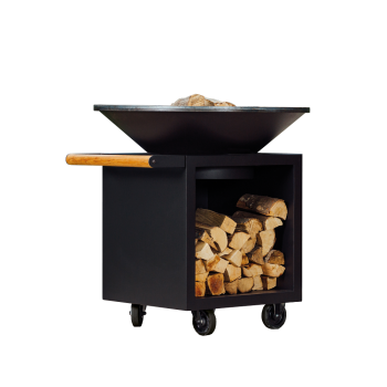 OFYR CLASSIC STORAGE 100 PRO - BARBECUE BRACIERE CON PORTALEGNA E RUOTE