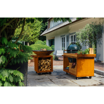 OFYR CLASSIC STORAGE 100 PRO - BARBECUE BRACIERE CON PORTALEGNA E RUOTE
