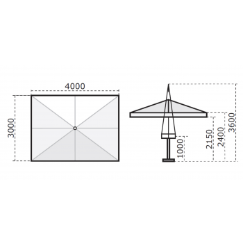 Ombrellone Leonardo Telescopic 3x4 C3040 LET Scolaro