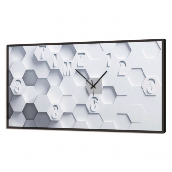 Orologio LUMINOSO ESAGONI IN RILIEVO GL3510 PINTDECOR