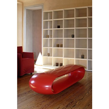 PANCHINA LOOP CON LUCE LED LACCATA SERRALUNGA