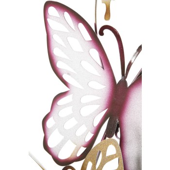 PANNELLO DA MURO BUTTERFLIES ORO/BORDEAUX C