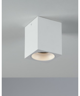 PLAFONIERA TOWN BIANCA QUADRATA 1XGU10 8X10CM