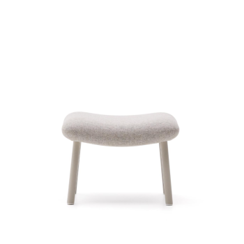 Poggiapiedi Inari verniciato beige e acciaio beige 60 x 50 cm FSC Mix Credit