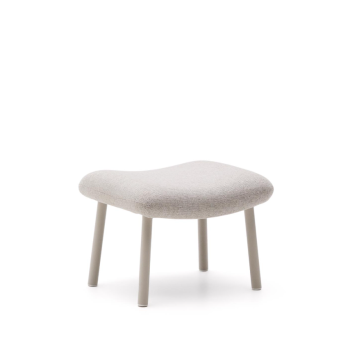 Poggiapiedi Inari verniciato beige e acciaio beige 60 x 50 cm FSC Mix Credit