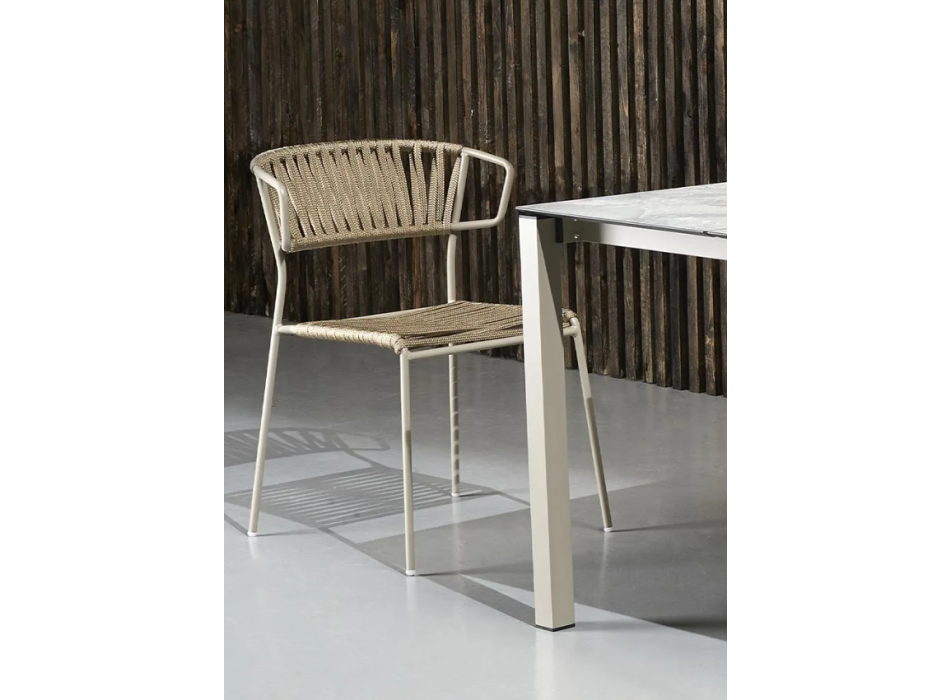 Poltrona con braccioli LISA FILÒ SCAB