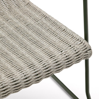 Poltrona impilable Maurina in acciaio zincato