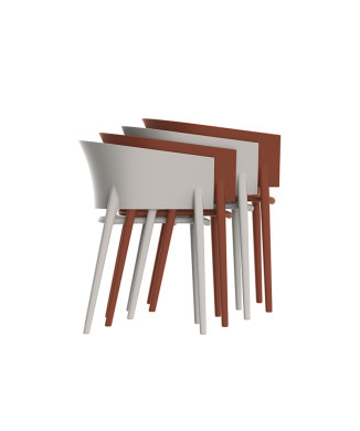 Poltrona in polipropilene AFRICA collection VONDOM